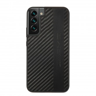 AMHCS22MBLSCA AMG PU Carbon Effect Zadní Kryt pro Samsung Galaxy S22+ Black