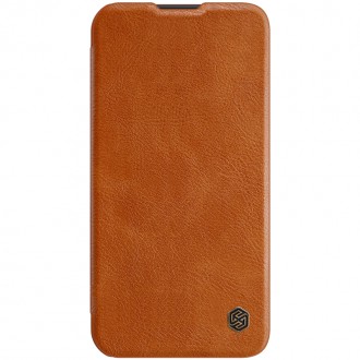 Nillkin Qin Book PRO Pouzdro pro iPhone 13 Brown