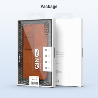 Nillkin Qin Book PRO Pouzdro pro iPhone 13 Brown