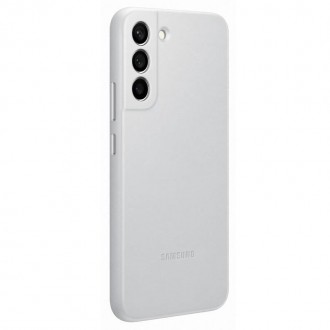 EF-VS906LJE Samsung Kožený Kryt pro Galaxy S22+ Light Gray