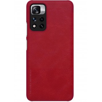 Nillkin Qin Book Pouzdro pro Xiaomi Redmi Note 11 5G/Poco M4 Pro Red