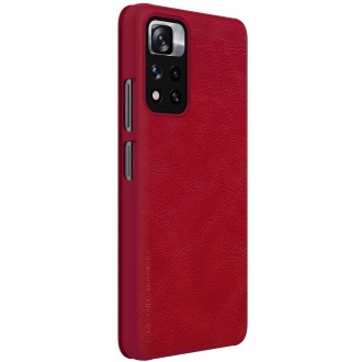 Nillkin Qin Book Pouzdro pro Xiaomi Redmi Note 11 5G/Poco M4 Pro Red