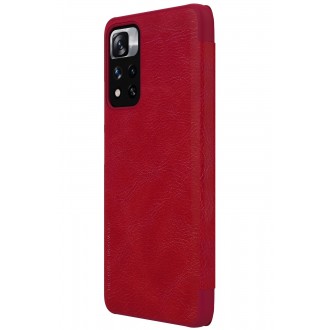 Nillkin Qin Book Pouzdro pro Xiaomi Redmi Note 11 5G/Poco M4 Pro Red