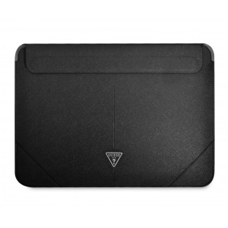 Guess Saffiano Triangle Metal Logo Computer Sleeve 13/14" Black (GUCS14PSATLK)