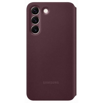EF-ZS901CEE Samsung Clear View Cover pro Galaxy S22 Burgundy
