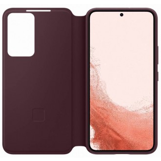 EF-ZS901CEE Samsung Clear View Cover pro Galaxy S22 Burgundy