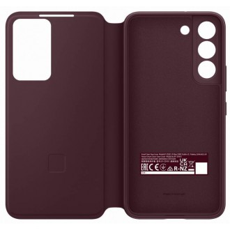 EF-ZS901CEE Samsung Clear View Cover pro Galaxy S22 Burgundy