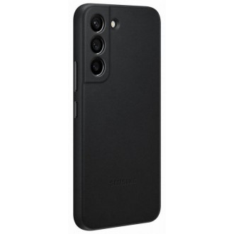 EF-VS901LBE Samsung Kožený Kryt pro Galaxy S22 Black
