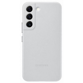 EF-VS901LJE Samsung Kožený Kryt pro Galaxy S22 Light Gray