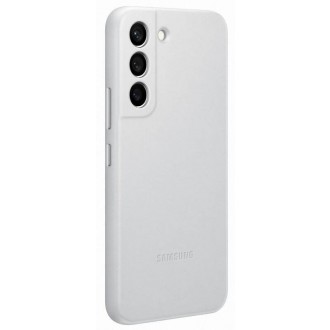 EF-VS901LJE Samsung Kožený Kryt pro Galaxy S22 Light Gray