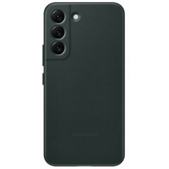 EF-VS901LGE Samsung Kožený Kryt pro Galaxy S22 Green