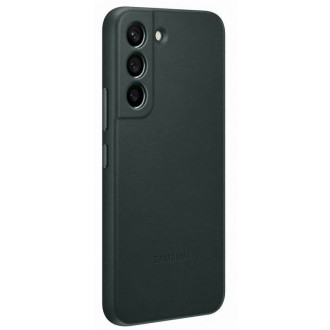 EF-VS901LGE Samsung Kožený Kryt pro Galaxy S22 Green