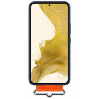 EF-GS901TNE Samsung Silikonový Kryt vč Popruhu pro Galaxy S22 Navy