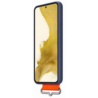 EF-GS901TNE Samsung Silikonový Kryt vč Popruhu pro Galaxy S22 Navy