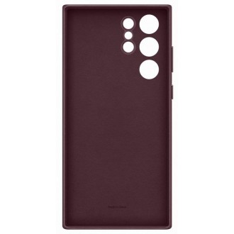 EF-VS908LEE Samsung Kožený Kryt pro Galaxy S22 Ultra Burgundy