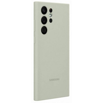 EF-PS908TME Samsung Silikonový Kryt pro Galaxy S22 Ultra Olive Green