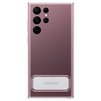 EF-JS908CTE Samsung Clear Standing Kryt pro Galaxy S22 Ultra Transparent