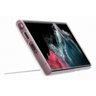EF-JS908CTE Samsung Clear Standing Kryt pro Galaxy S22 Ultra Transparent