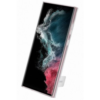 EF-JS908CTE Samsung Clear Standing Kryt pro Galaxy S22 Ultra Transparent