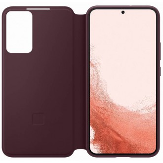 EF-ZS906CEE Samsung Clear View Cover pro Galaxy S22+ Burgundy