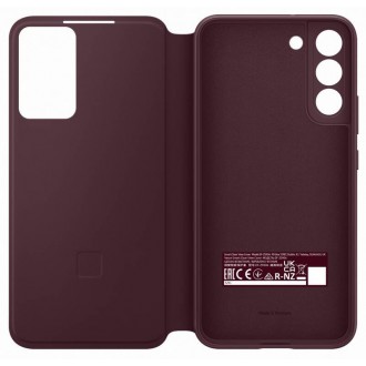 EF-ZS906CEE Samsung Clear View Cover pro Galaxy S22+ Burgundy