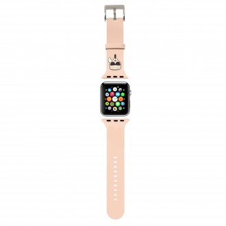 KLAWLSLKP Karl Lagerfeld Karl Head Řemínek pro Apple Watch 42/44mm Pink