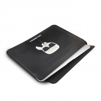 Karl Lagerfeld Kožené Sleeve Pouzdro pro MacBook Air/Pro +  Saffiano PU Pouch L Black
