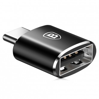 Baseus adaptér z USB na USB typu C OTG černý (CATOTG-01)