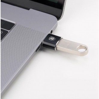 Baseus adaptér z USB na USB typu C OTG černý (CATOTG-01)