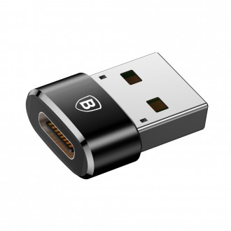 Baseus adaptér z USB Type-C na USB černý (CAAOTG-01)