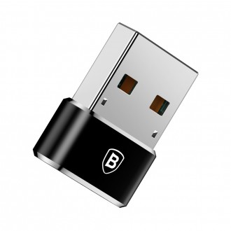 Baseus adaptér z USB Type-C na USB černý (CAAOTG-01)