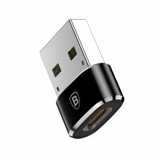 Baseus adaptér z USB Type-C na USB černý (CAAOTG-01)