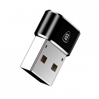 Baseus adaptér z USB Type-C na USB černý (CAAOTG-01)