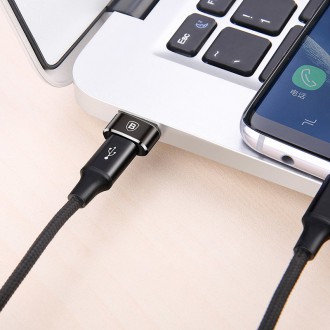 Baseus adaptér z USB Type-C na USB černý (CAAOTG-01)