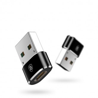 Baseus adaptér z USB Type-C na USB černý (CAAOTG-01)