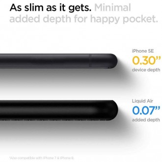 Spigen LIQUID AIR IPHONE 7 / 8 / SE 2020 / 2022 ČERNÝ