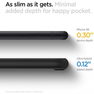 Spigen ULTRA HYBRID IPHONE 7 / 8 / SE 2020 / 2022 ČERNÝ