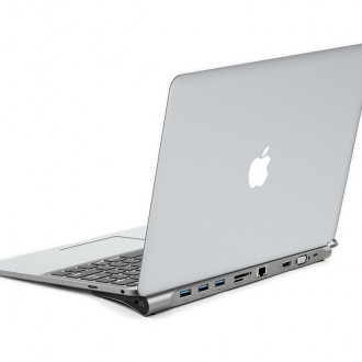Baseus Enjoyment Multifunkční dokovací stanice pro MacBook Laptop HUB Stand Adapter 10in1 (CATSX-F0G)