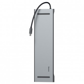 Baseus Enjoyment Multifunkční dokovací stanice pro MacBook Laptop HUB Stand Adapter 10in1 (CATSX-F0G)