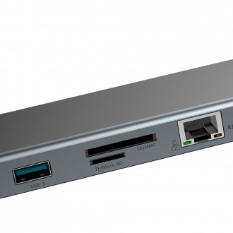 Baseus Enjoyment Multifunkční dokovací stanice pro MacBook Laptop HUB Stand Adapter 10in1 (CATSX-F0G)