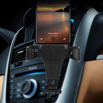 Car Holder H01 gravitační držák do auta pro větrací otvor černý