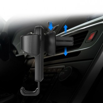 Car Holder H01 gravitační držák do auta pro větrací otvor černý