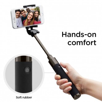 Spigen S530W BEZDRÁTOVÁ SELFIE TYČ ČERNÁ