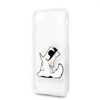 Karl Lagerfeld KLHCI8CFNRC iPhone 7/8 SE 2020 / SE 2022 pevné pouzdro průhledné Choupette Fun