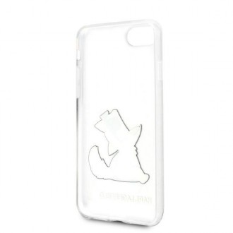 Karl Lagerfeld KLHCI8CFNRC iPhone 7/8 SE 2020 / SE 2022 pevné pouzdro průhledné Choupette Fun