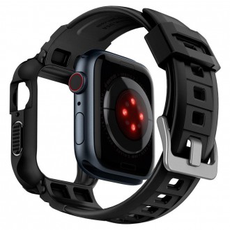 Spigen ARMOR &quot;PRO&quot; Apple Watch 4 / 5 / 6 / 7 / 8 / SE (44 / 45MM) ČERNÉ