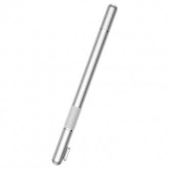 Baseus Golden Cudgel oboustranný kapacitní disk stylus + gelové pero stříbrné (ACPCL-0S)