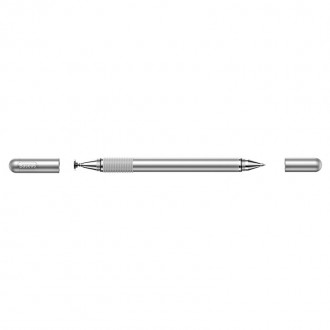 Baseus Golden Cudgel oboustranný kapacitní disk stylus + gelové pero stříbrné (ACPCL-0S)