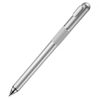 Baseus Golden Cudgel oboustranný kapacitní disk stylus + gelové pero stříbrné (ACPCL-0S)
