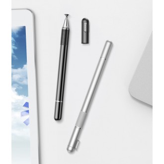 Baseus Golden Cudgel oboustranný kapacitní disk stylus + gelové pero stříbrné (ACPCL-0S)